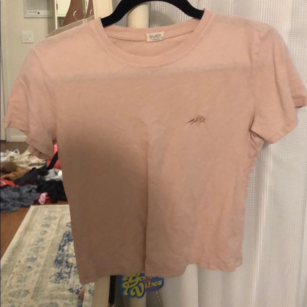 Light Pink Brandy Melville simple top